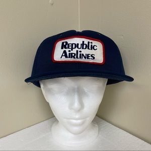 Vintage Republic Airlines Adjustable Trucker Hat